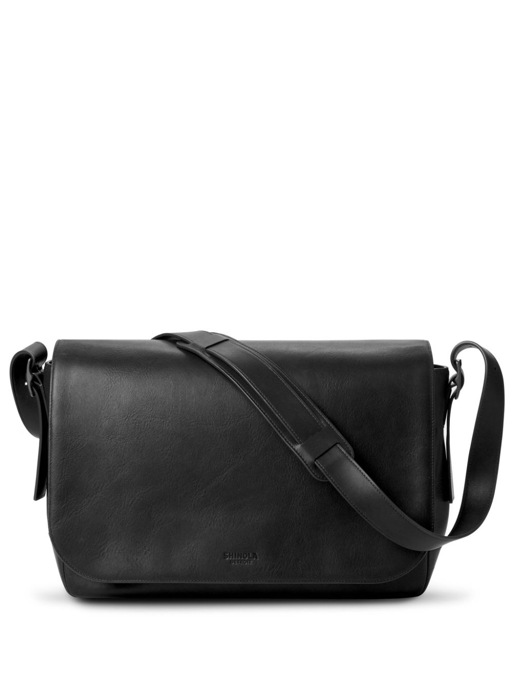 Shinola Runwell leather messenger bag - Black von Shinola