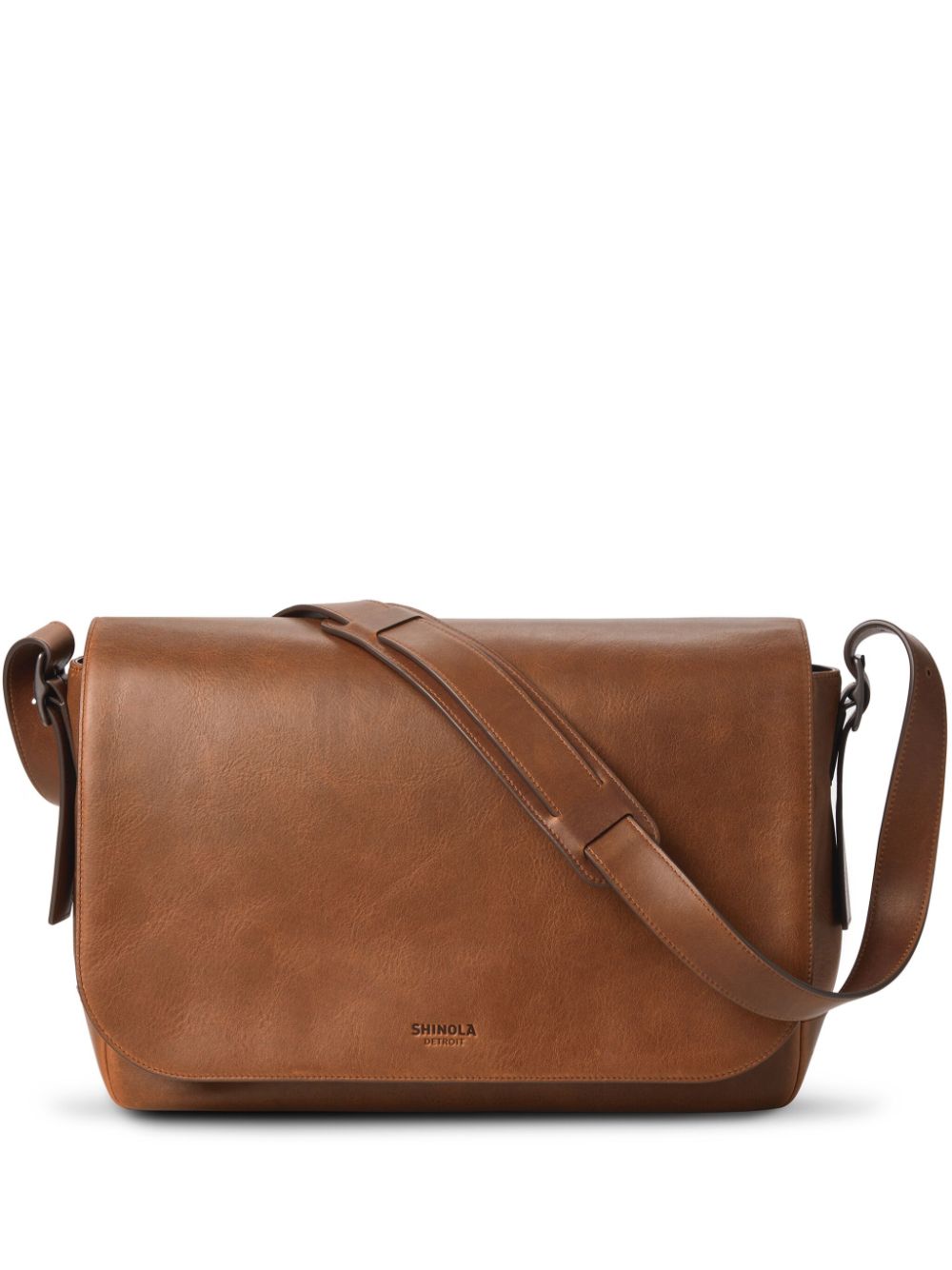 Shinola Runwell leather messenger bag - Brown von Shinola