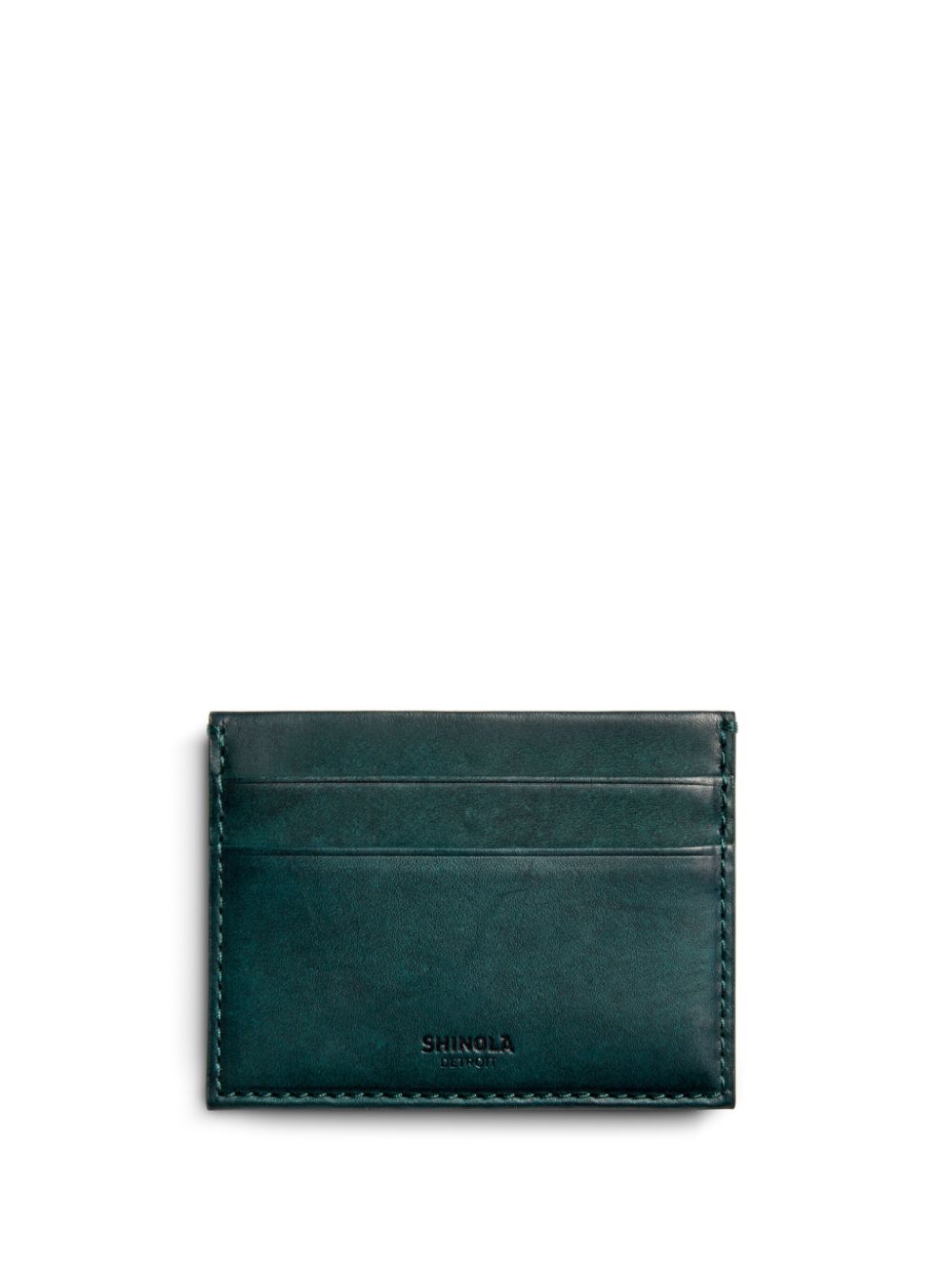 Shinola 5 Pocket vachetta card holder - Green von Shinola