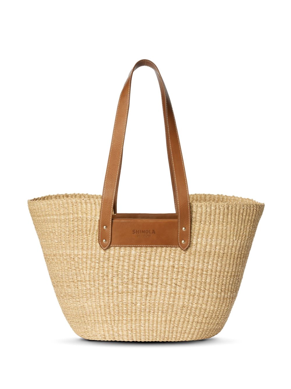 Shinola Indego straw basket bag - Neutrals von Shinola