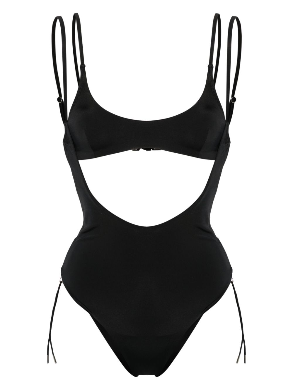 Shoreditch Ski Club Robbie scoop-neck swimsuit set - Black