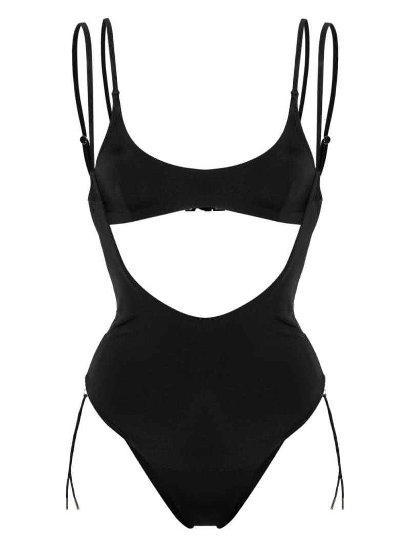 Shoreditch Ski Club Robbie scoop-neck swimsuit set - Black von Shoreditch Ski Club