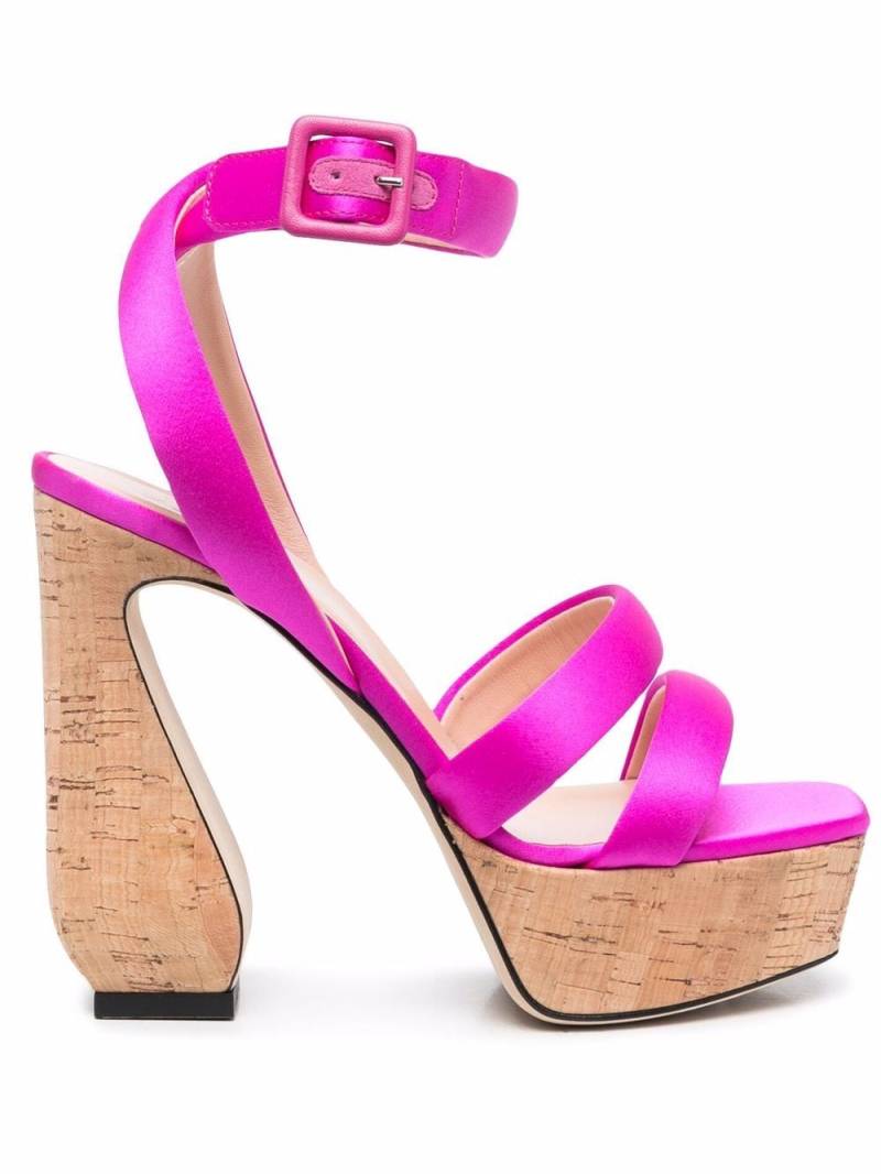 Si Rossi Antonia satin sandals - Pink von Si Rossi