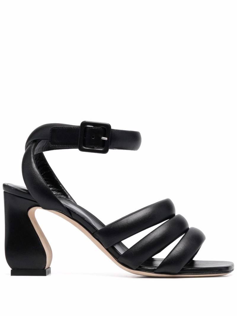 Si Rossi triple-strap leather sandals - Black von Si Rossi