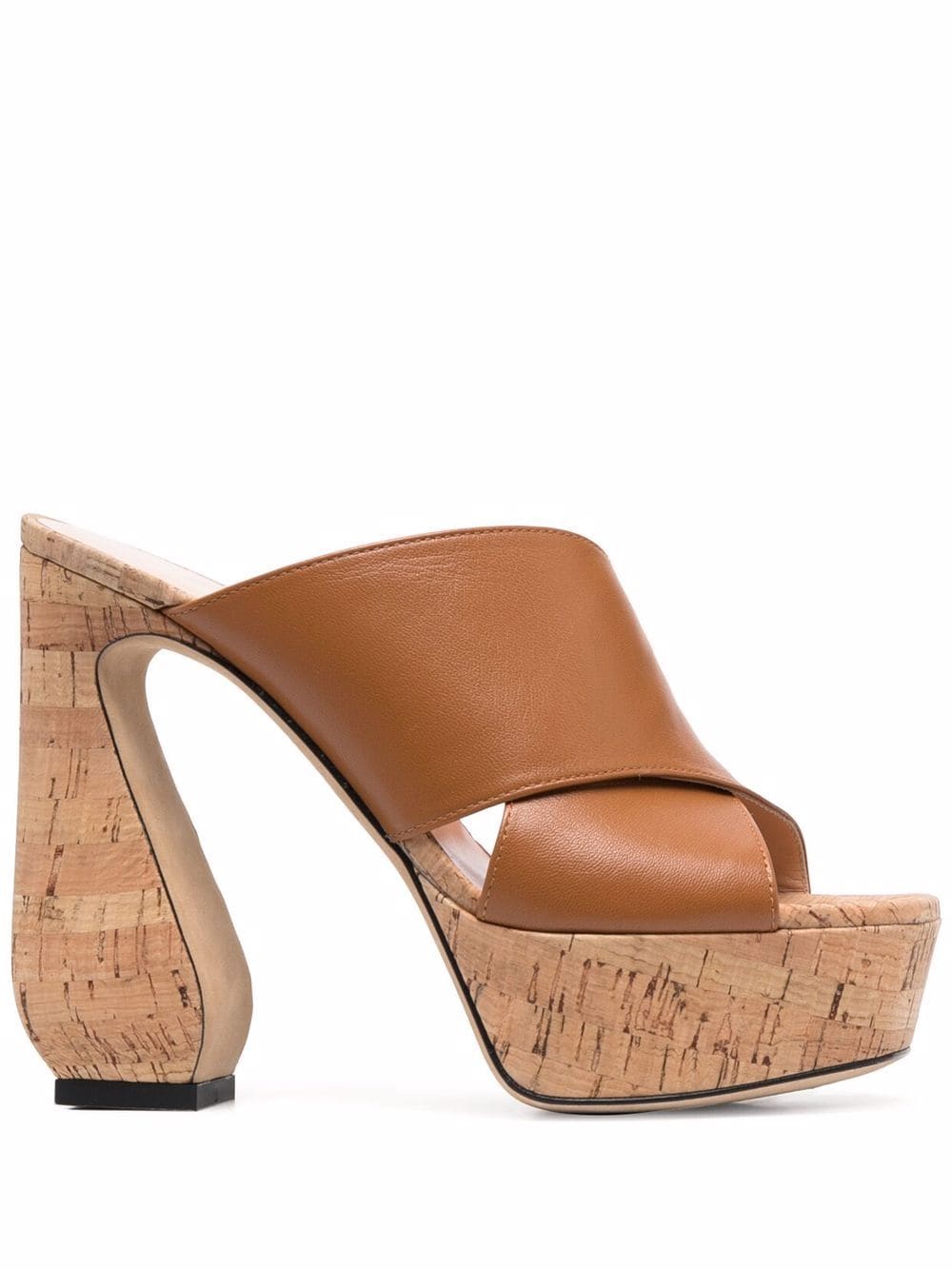 Si Rossi cork platform open-toe sandals - Brown von Si Rossi