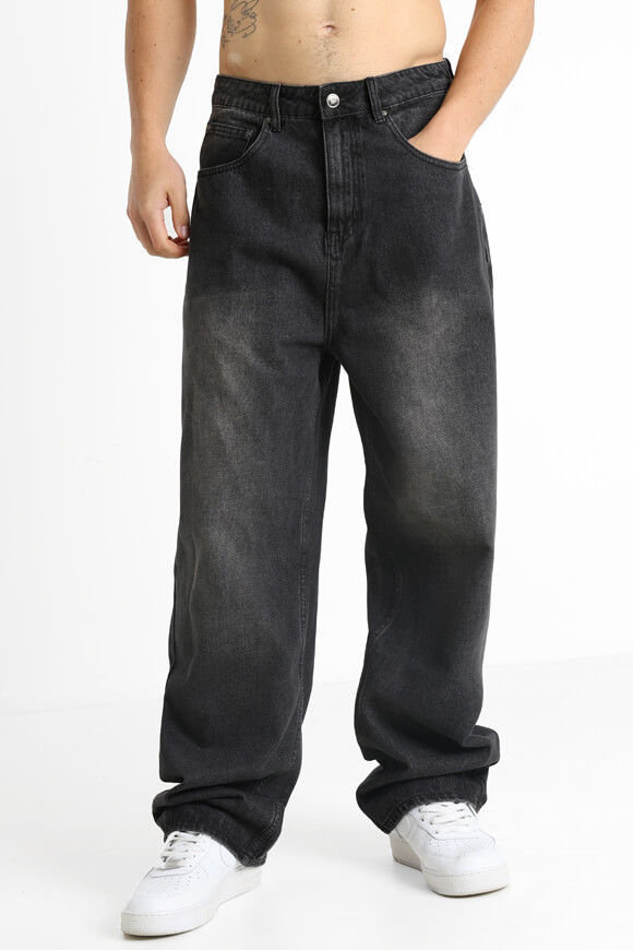 Sicko Baggy Fit Jeans | Gewaschen Schwarz | Herren  | 28 von Sicko