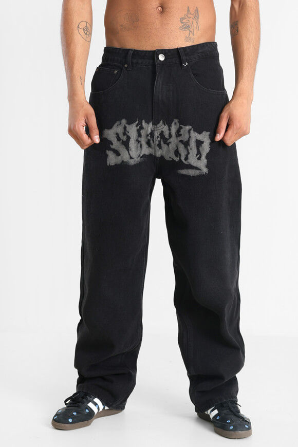 Sicko Baggy Fit Jeans | Schwarz | Herren  | 34 von Sicko