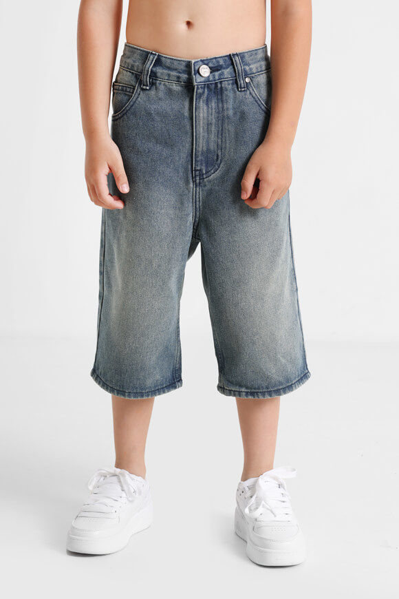 Sicko Baggy Fit Jeansshorts | Medium Blau Used | Jungen  | 10 von Sicko