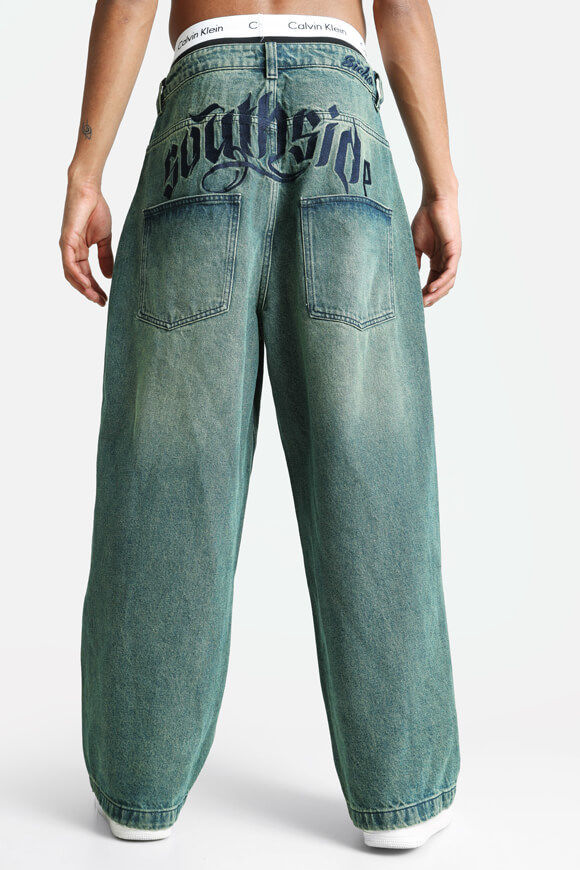 Sicko Baggy Jeans | Blue Green Tint | Herren  | 28 von Sicko