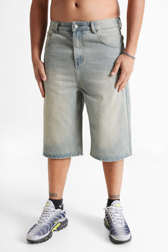 Sicko Jeans Bermudashorts | Gewaschen Blau | Herren  | 28 von Sicko