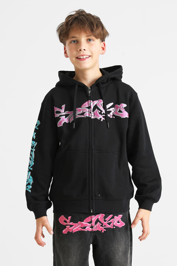 Sicko Kapuzensweatjacke | Schwarz | Jungen  | 10 von Sicko