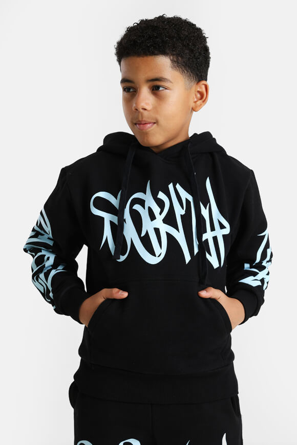 Sicko Kapuzensweatshirt | Schwarz + Hellblau | Jungen  | 10 von Sicko