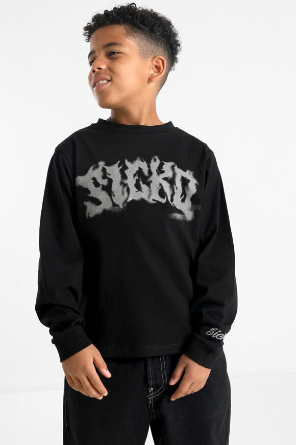 Sicko Langarmshirt | Schwarz | Jungen  | 10 von Sicko