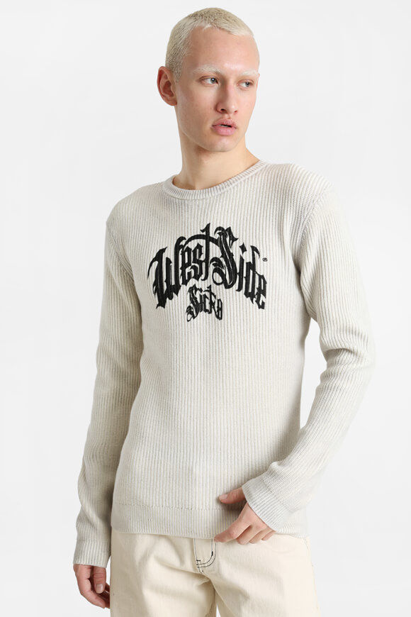 Sicko Strickpullover | Offwhite + Schwarz | Herren  | L von Sicko