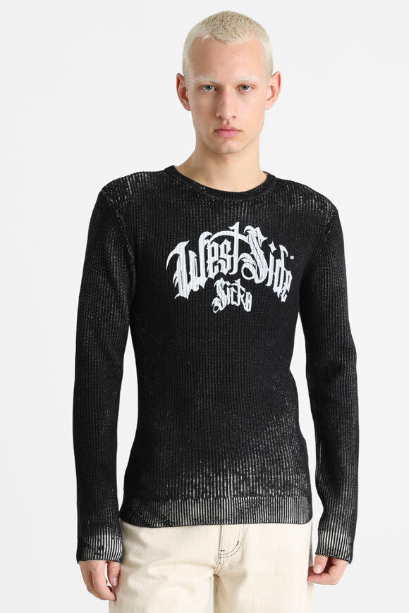 Sicko Strickpullover | Schwarz + Weiss | Herren  | L von Sicko