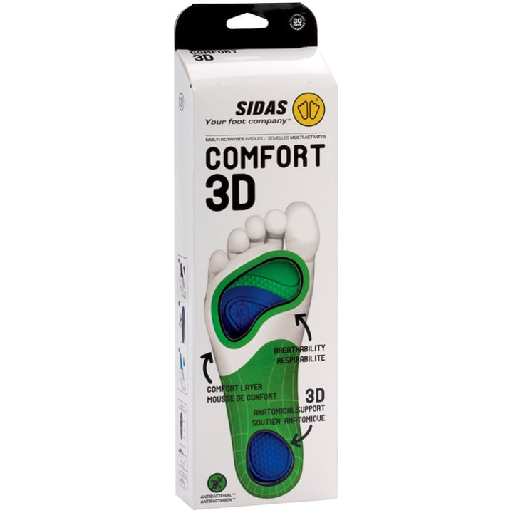 Sidas Comfort 3D Sohlen weiss von Sidas