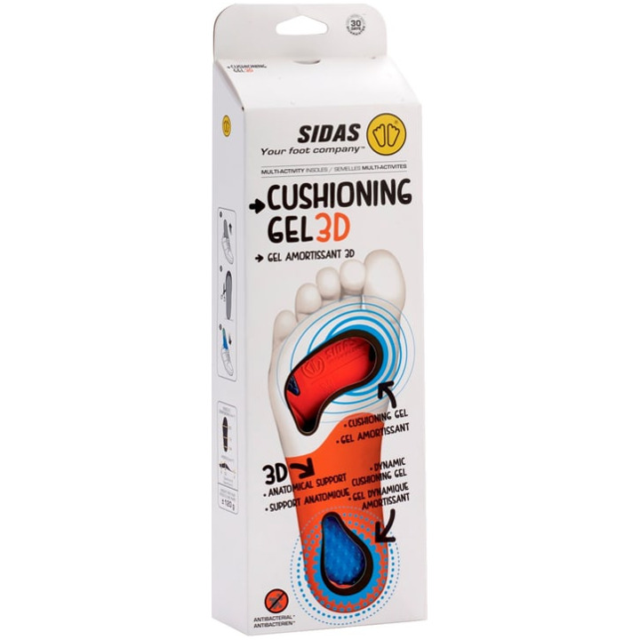 Sidas Cushioning Gel 3D Sohlen weiss von Sidas