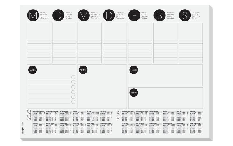 Sigel Schreibtischunterlage »Wochenpl.« von Sigel
