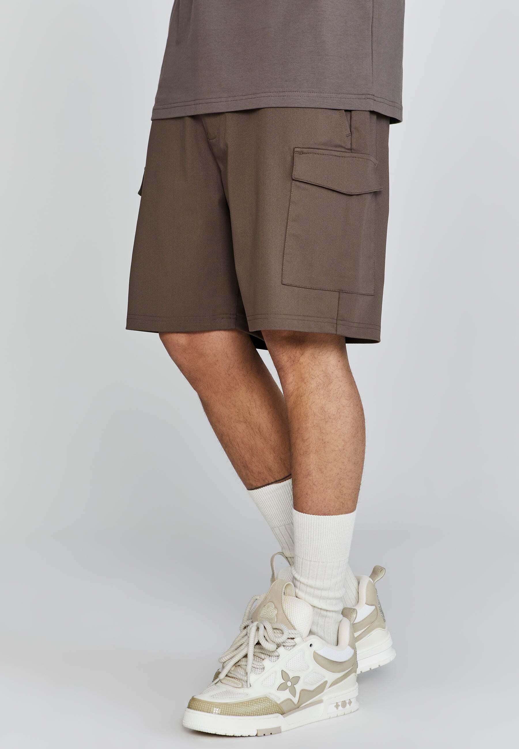 Sik Silk - Cargoshorts Cargo Shorts, für Herren, Braun, Größe M von Sik Silk