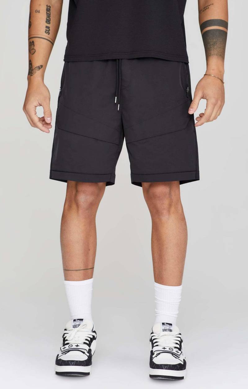 Cargoshorts Cargo Shorts In Black Herren Schwarz L von Sik Silk