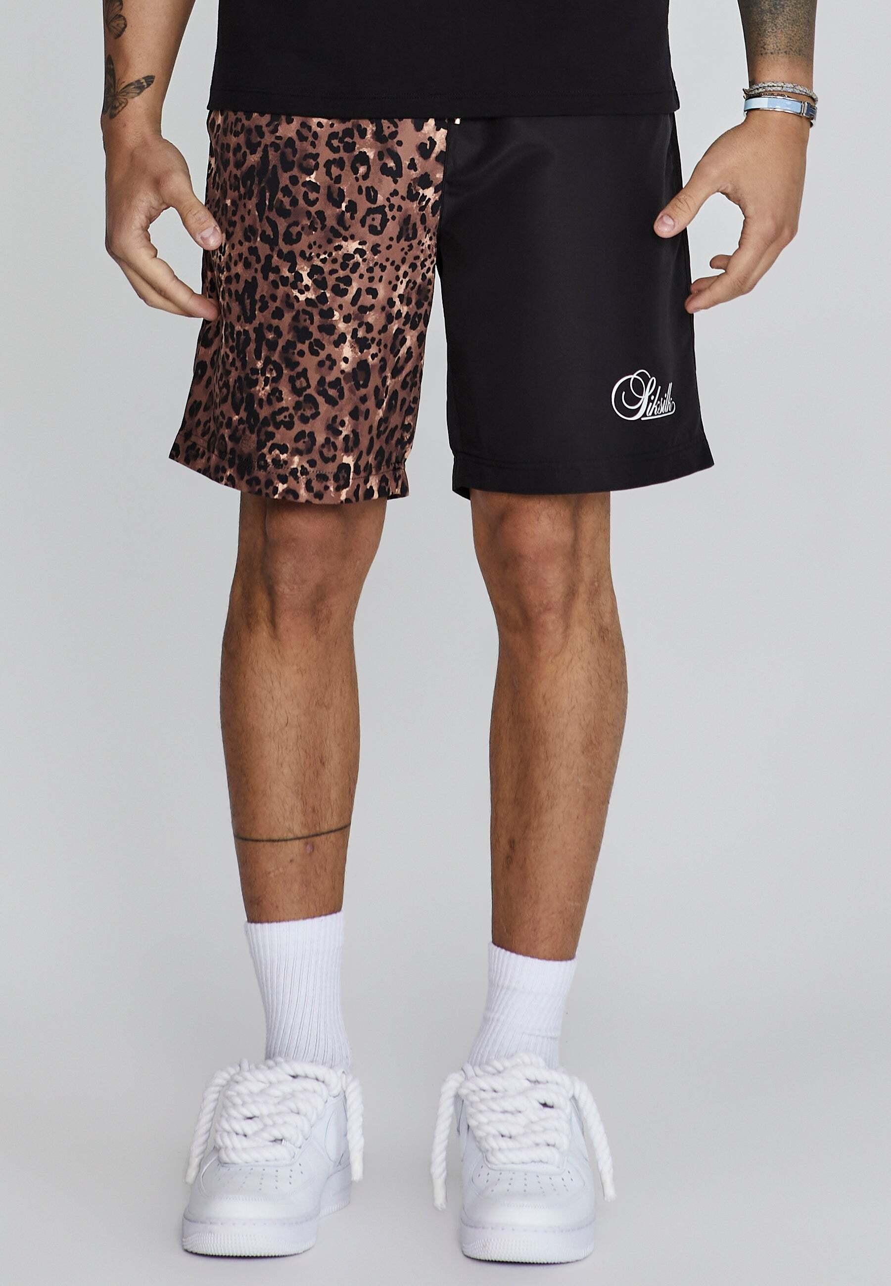 Shorts Animal Print Shorts Herren Schwarz S von Sik Silk