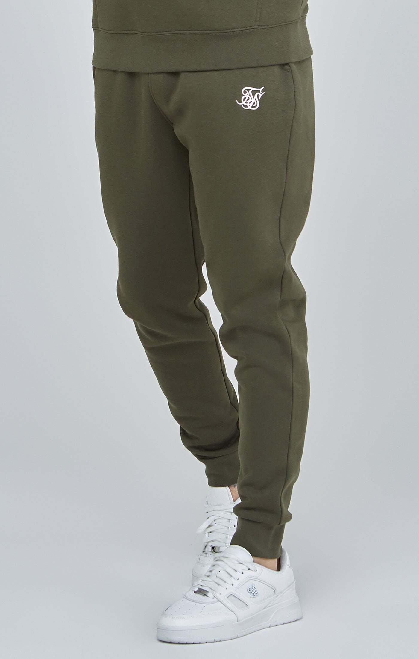 Sik Silk - Sweatpants Essential Cuffed Jogger, für Herren, Khaki, Größe XL von Sik Silk