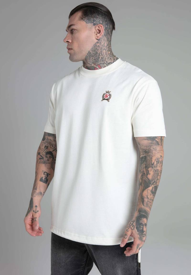 T-shirt Oversized T-shirt In Ecru Herren Beige L von Sik Silk