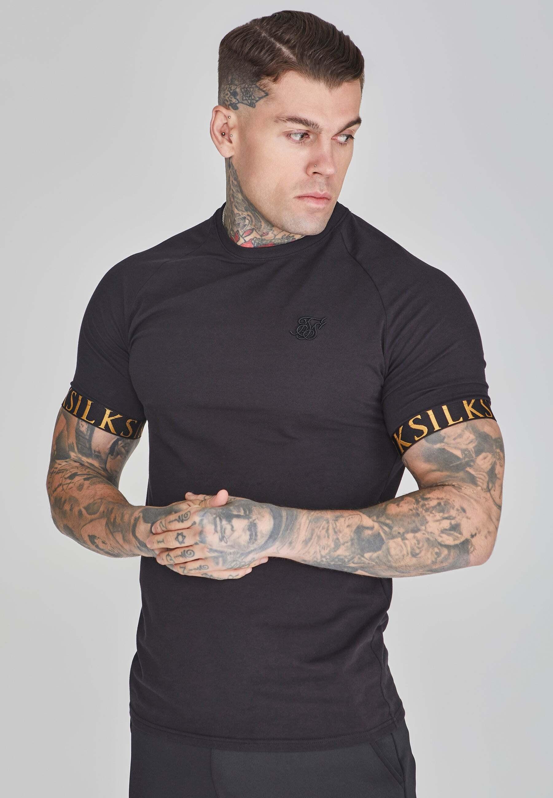 Sik Silk - T-Shirt Tech in Black, für Herren, Schwarz, Größe M von Sik Silk