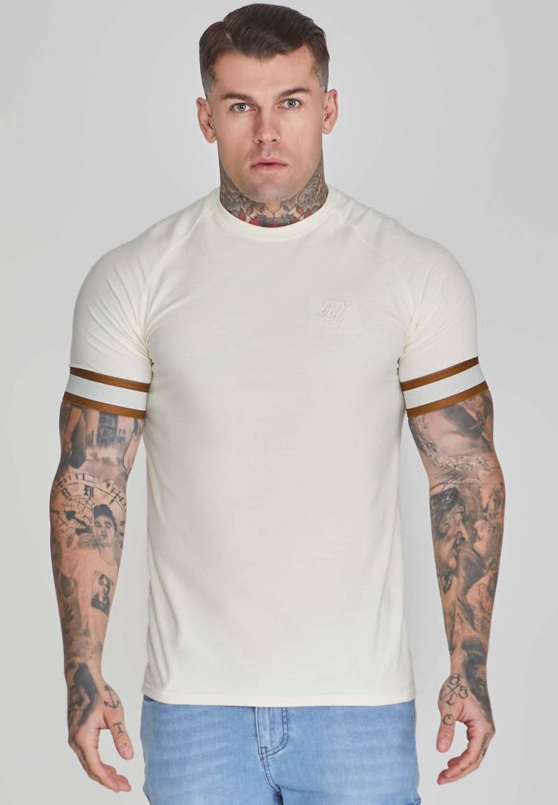 T-shirt Tech T-shirt In Ecru Herren Beige L von Sik Silk