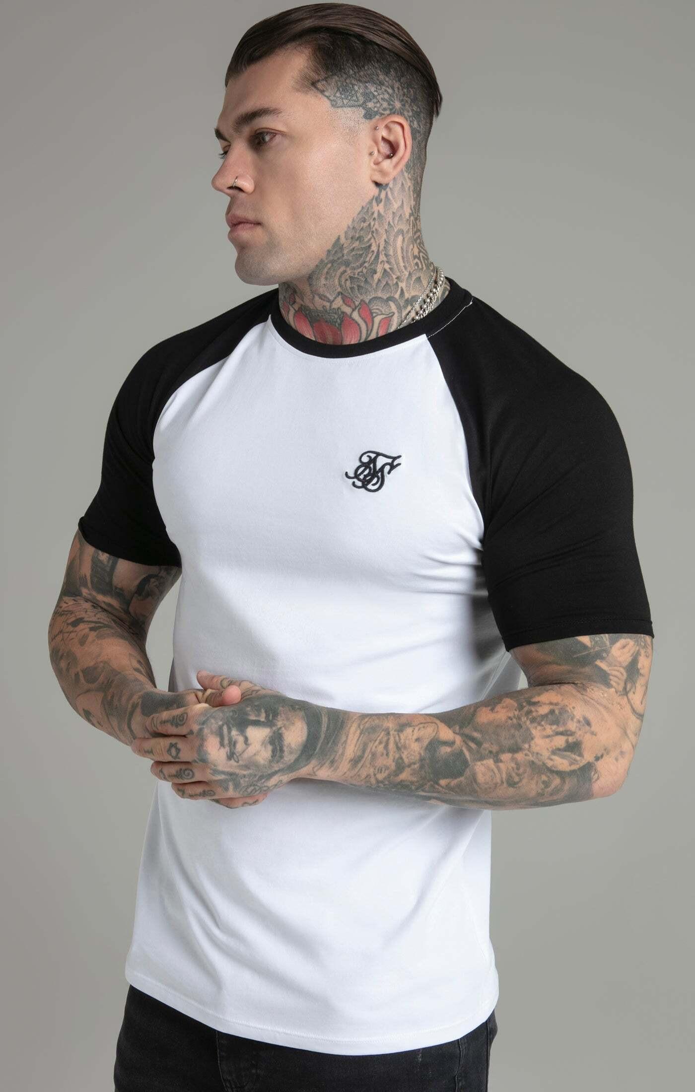 T-shirts Raglan T-shirt Herren Weiss  M von Sik Silk