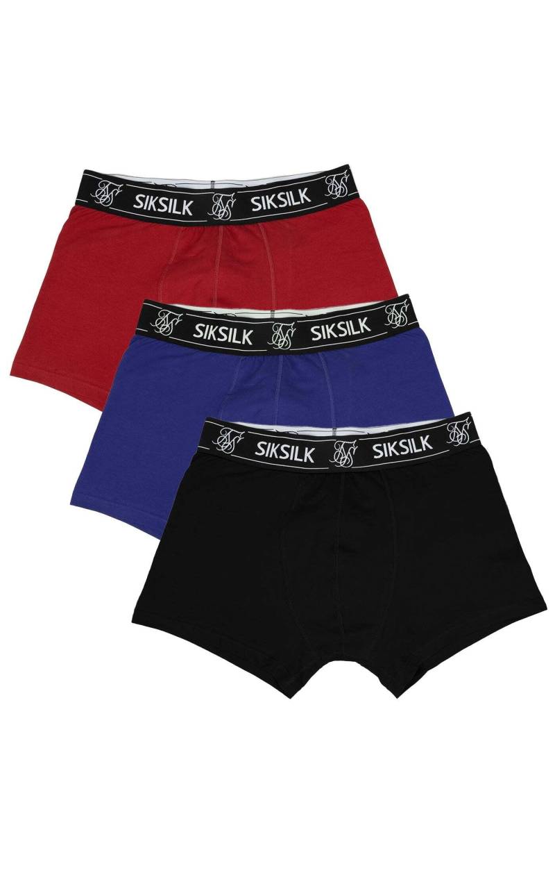 Unterwäsche Multi 3 Pack Boxer Herren Multicolor L von Sik Silk