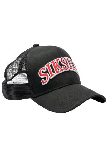 SikSilk Caps Mesh Shadow Logo Trucker Cap - schwarz (Grösse: One Size) von SikSilk