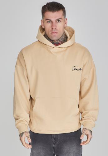 SikSilk Hoodie Script Hoodie - beige (Grösse: S) von SikSilk