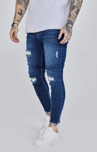 SikSilk Jeans Distressed Skinny Jeans - denimblau (Grösse: 30R) von SikSilk