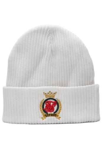 SikSilk Mützen Crest Beanie - weiss (Grösse: One Size) von SikSilk