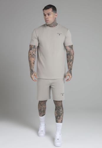 SikSilk Set T-Shirt and Shorts Set in Beige - beige (Grösse: XL) von SikSilk