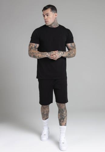 SikSilk Set T-Shirt and Shorts Set in Black - schwarz (Grösse: M) von SikSilk