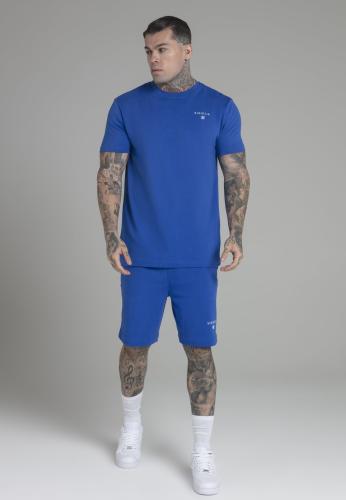 SikSilk Set T-Shirt and Shorts Set in Blue - blau (Grösse: L) von SikSilk