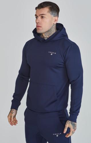 SikSilk Sweatjacken Essentials Poly Hoodie - navy (Grösse: L) von SikSilk