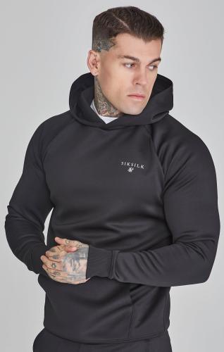 SikSilk Sweatjacken Essentials Poly Hoodie - schwarz (Grösse: L) von SikSilk