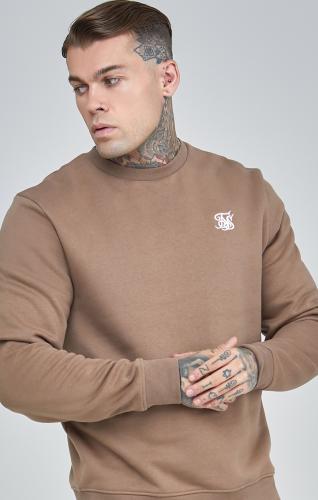 SikSilk Sweatshirts Essentials Sweater - braun (Grösse: L) von SikSilk