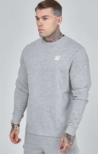 SikSilk Sweatshirts Essentials Sweater - grau (Grösse: L) von SikSilk