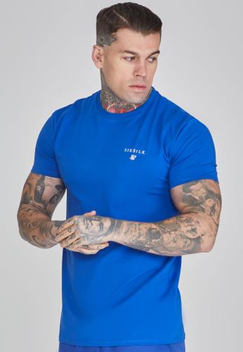 SikSilk T-Shirt Muscle Fit T-Shirt - blau (Grösse: L) von SikSilk