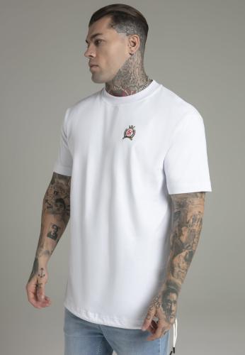 SikSilk T-Shirt Oversized T-Shirt in White - weiss (Grösse: L) von SikSilk