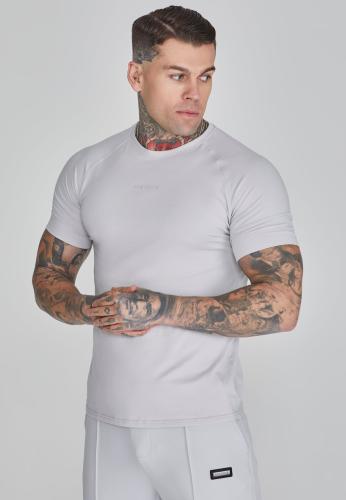 SikSilk T-Shirt Smart T-Shirt in Light Grey - grau (Grösse: L) von SikSilk