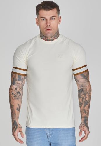 SikSilk T-Shirt Tech T-Shirt in Ecru - beige (Grösse: L) von SikSilk