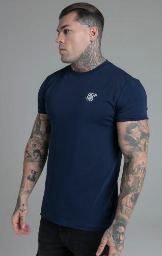 SikSilk T-Shirts Muscle Fit T-Shirt - blau (Grösse: M) von SikSilk