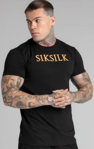 SikSilk T-Shirts Muscle Fit T-Shirt - schwarz (Grösse: L) von SikSilk