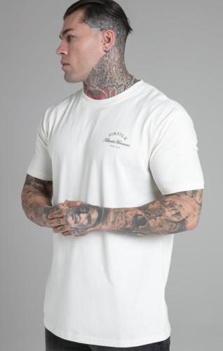 SikSilk T-Shirts Relaxed Fit T-Shirt - weiss (Grösse: M) von SikSilk