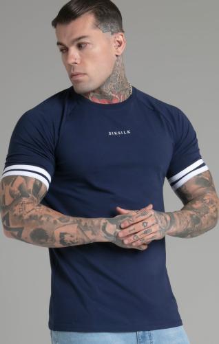 SikSilk T-Shirts Tournament T-Shirt - blau (Grösse: L) von SikSilk